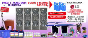 mesin cuci koin LG